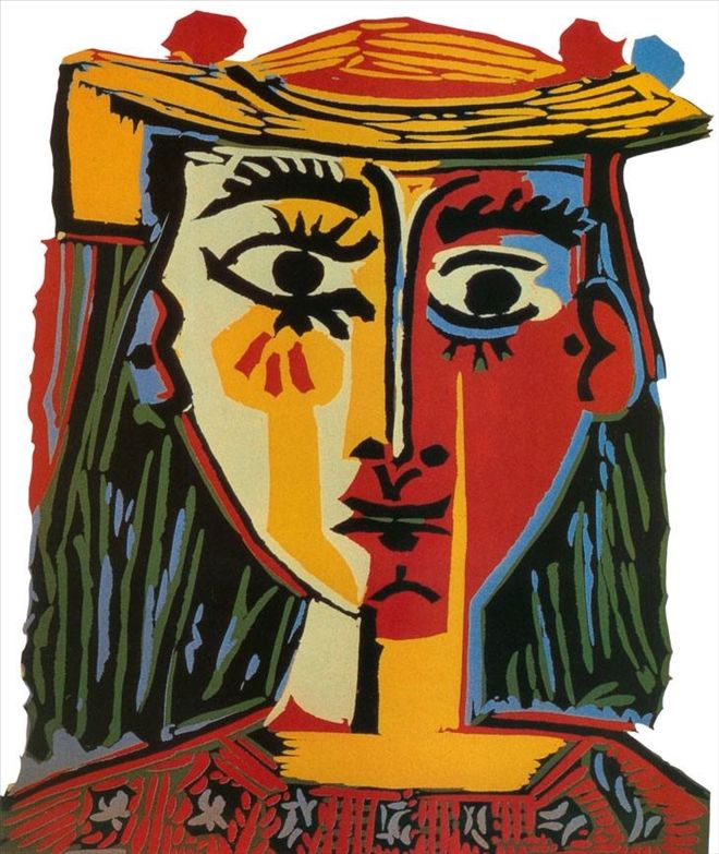 Pablo Picasso Şapkalı Kadın Woman with Hat 1962