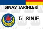 5. Sınıf Sınav Takvimi