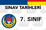 7. Sınıf Sınav Takvimi